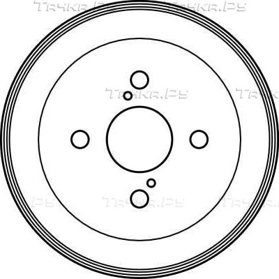 Тормозной барабан TRW задний для Toyota Raum II 2003-2011. Артикул DB4254