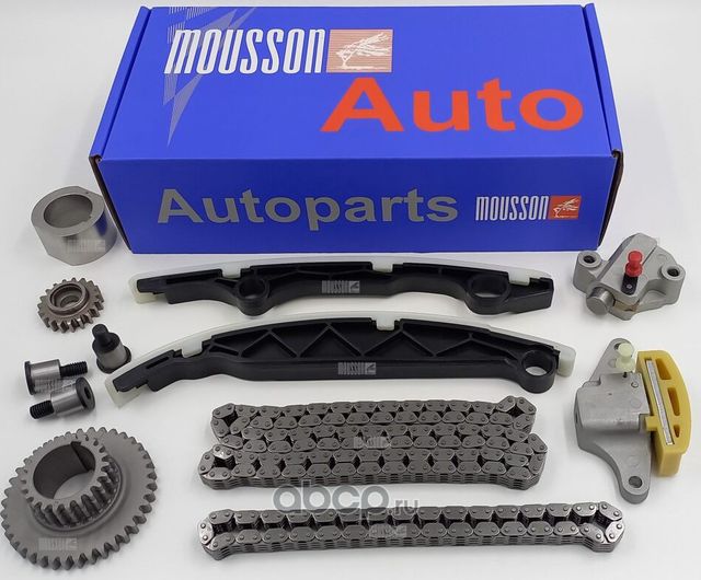 Комплект цепи ГРМ Nissan QR25 2,5L (Mousson). Артикул STKQR25DE