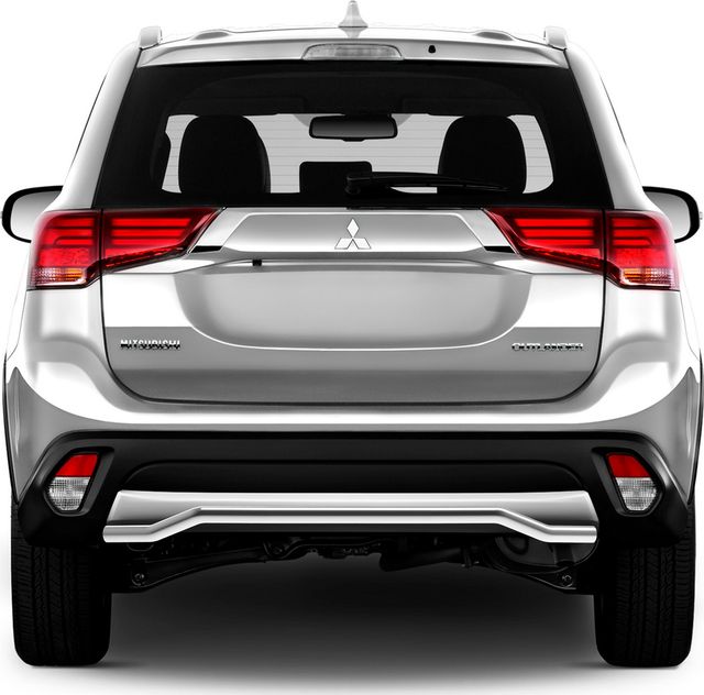 Защита Rival заднего бампера d42 волна для Mitsubishi Outlander III рестайлинг 2018-2026. Артикул R.4015.003