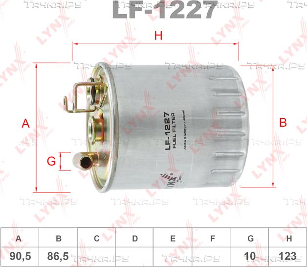 Топливный фильтр LYNXauto. Артикул LF-1227