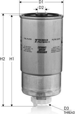 Топливный фильтр  Tecneco Filters. Артикул GS56