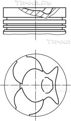 Поршень Mahle для Mercedes-Benz T2 II 1986-1989. Артикул 002 49 03