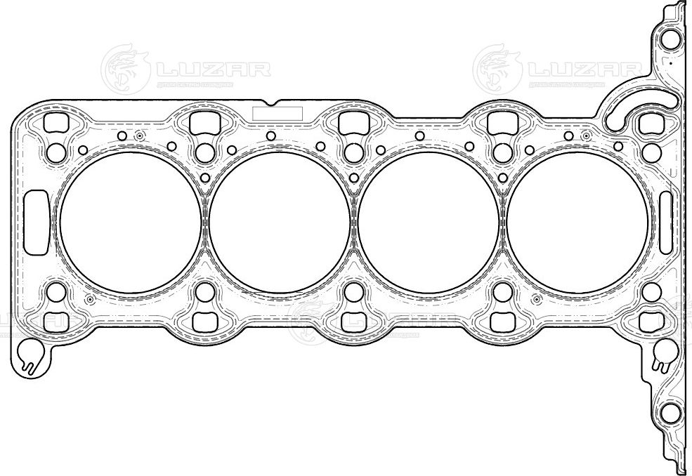 Прокладка ГБЦ Luzar. Артикул LES 12102
