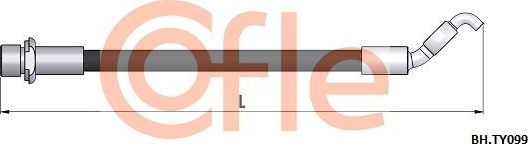 Тормозной шланг Cofle. Артикул 92.BH.TY099