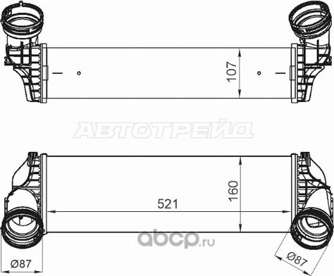 РАДИАТОР ИНТЕРКУЛЕРА BMW X5X6 E70E71 07- ST-1751 (SAT). Артикул ST17517533475