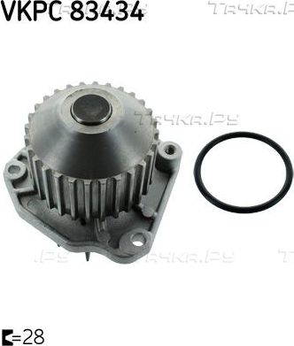 Помпа (водяной насос) SKF для Peugeot 407 2004-2011. Артикул VKPC 83434