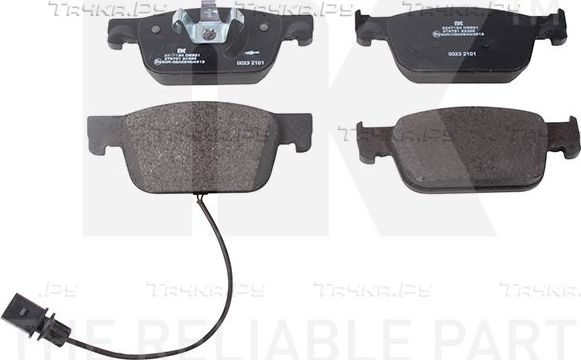 Тормозные колодки NK передние для Audi A6 allroad IV (C8) 2018-2026. Артикул 2247124