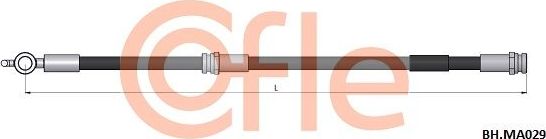 Тормозной шланг Cofle передний для Mazda 323 VI (BJ) 1998-2003. Артикул 92.BH.MA029