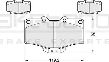 Тормозные колодки Akebono Standard. Артикул AN-458WK