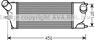 Интеркулер AVA. Артикул PEA4345