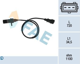 Датчик положения коленвала FAE. Артикул 79006
