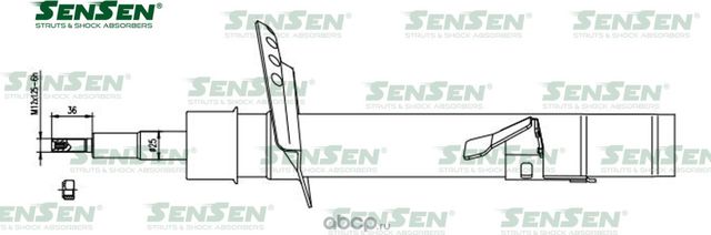 АМОРТ. ПЕРЕД. ЛЕВ. ГАЗ LAND ROVER FREELANDER 2 (FA) (Sensen). Артикул 42141492