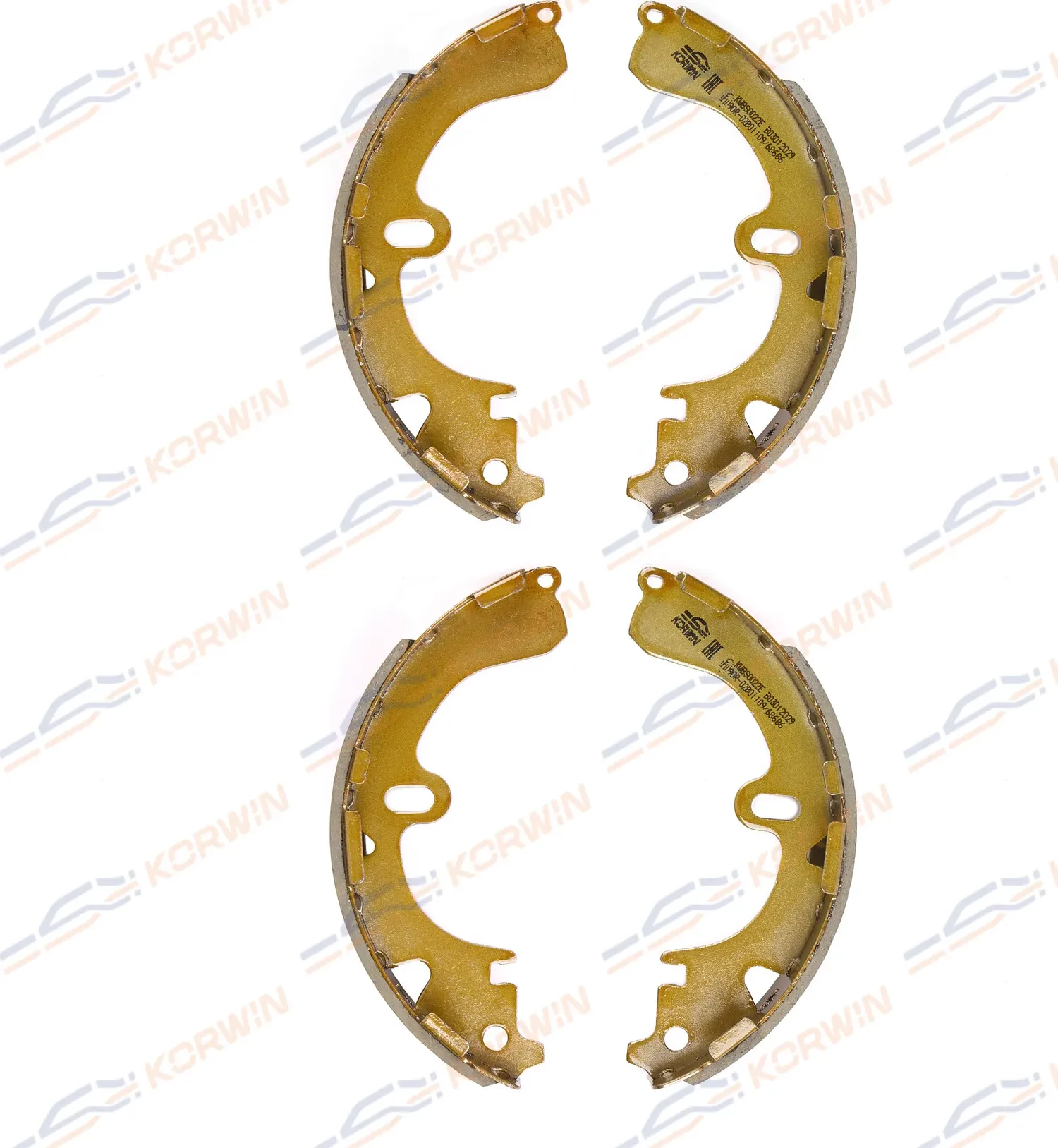 Колодки торм. барабанные зад. ECOLine. Toyota Corolla (E10/E11)/Caldina 92-02 (Korwin) Korwin. Артикул KWBS0022E