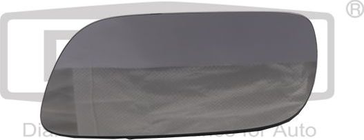 Зеркальное стекло бокового зеркала DPA левое для Volkswagen Touareg I 2002-2010. Артикул 88571083502