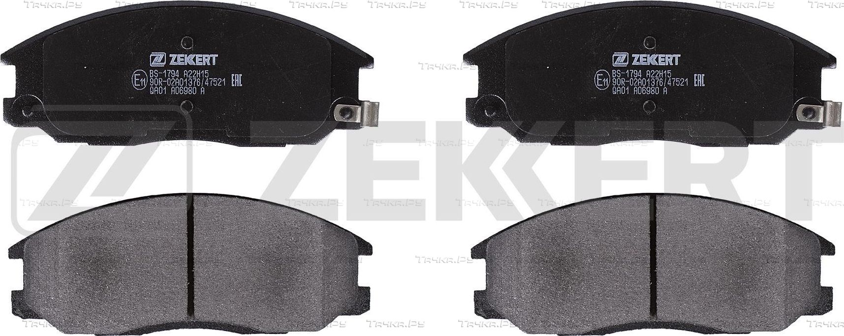 Тормозные колодки Zekkert передние для Hyundai Trajet I 1999-2008. Артикул BS-1794