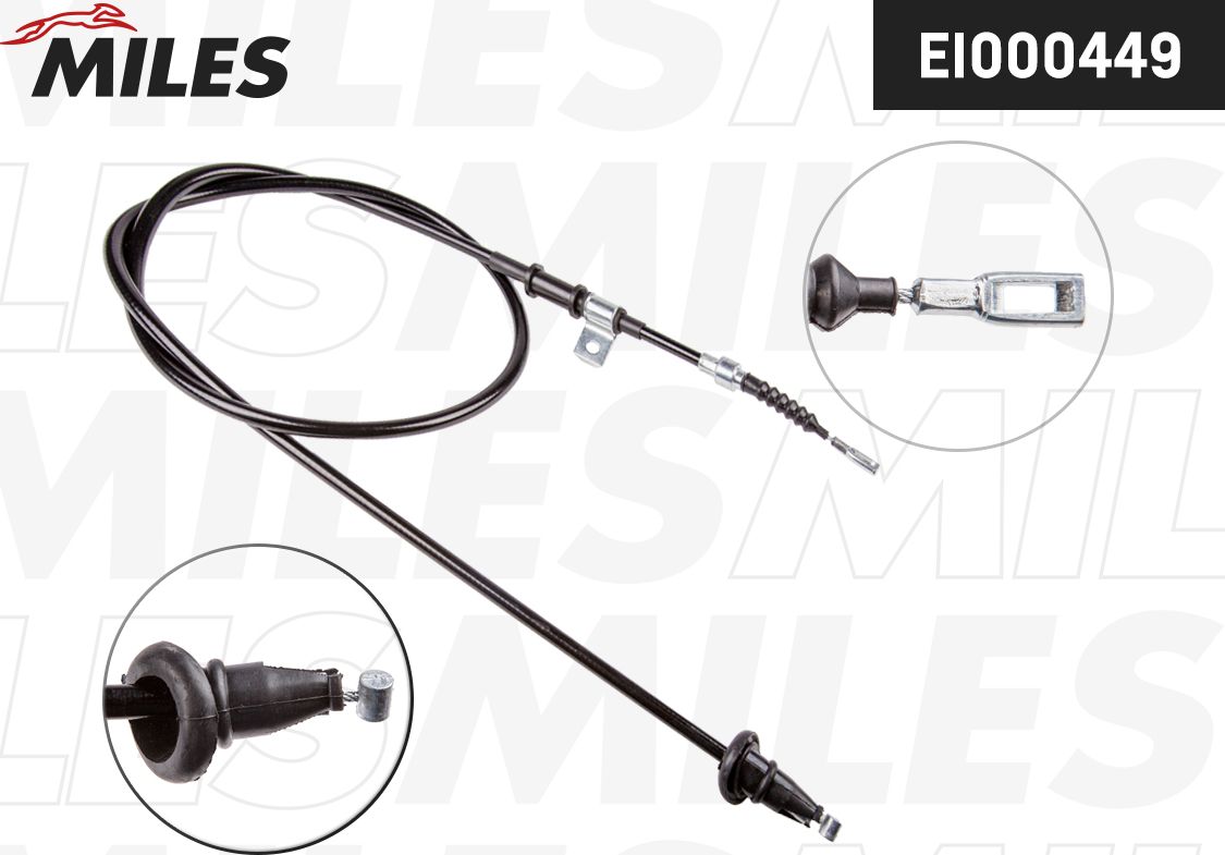 Трос ручника (тросик ручного тормоза) Miles. Артикул EI000449
