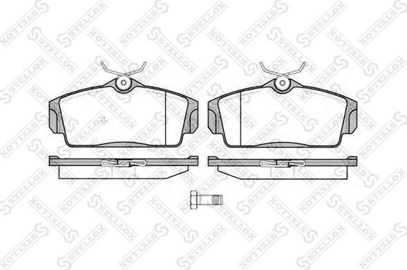 Тормозные колодки Stellox. Артикул 715 010B-SX
