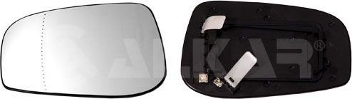Зеркальное стекло бокового зеркала Alkar левое для Volvo S80 I 2003-2008. Артикул 6471591