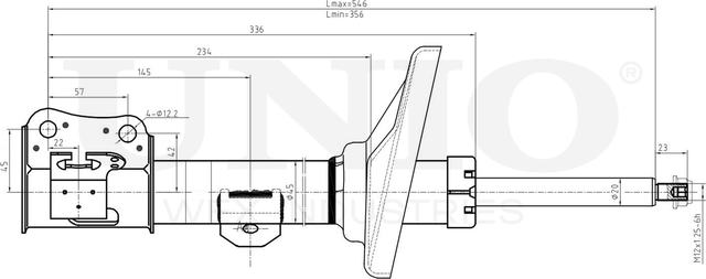 Амортизатор подвески (Unio). Артикул SAB-10207