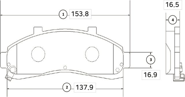 Тормозные колодки CTR передние для Ford Explorer II 1995-2002. Артикул GK0150