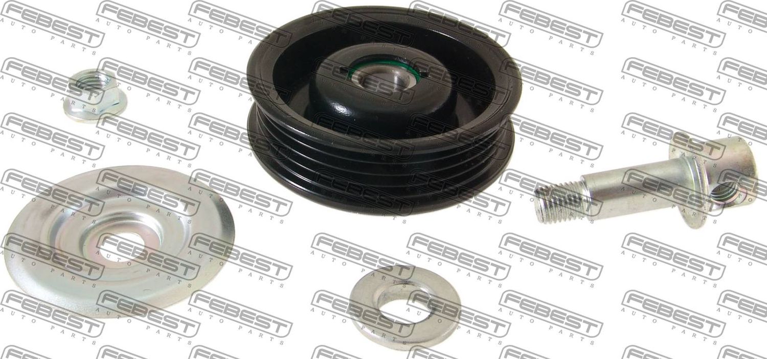 Натяжной ролик (натяжитель) приводного поликлинового ремня Febest. Артикул 0187-GX110