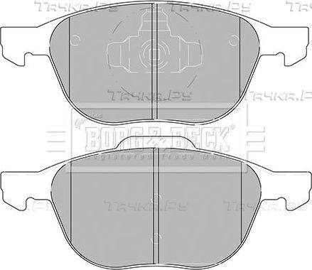 Тормозные колодки Borg & Beck. Артикул BBP2456