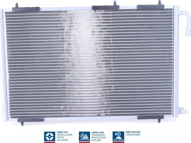 Радиатор кондиционера (конденсатор) Nissens (алюминий). Артикул 94855