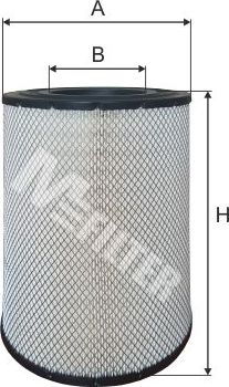 Воздушный фильтр MFilter для MAN TGM 2005-2026. Артикул A 842