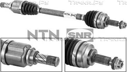 Полуось (привод в сборе, приводной вал) NTN / SNR передняя левая для Renault Logan II 2013-2026. Артикул DK55.047