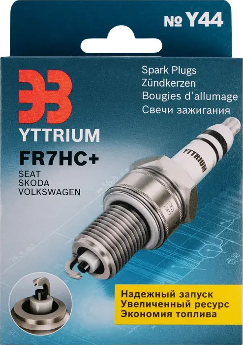 Свеча зажигания ЭЗ Yttrium FR7HC+ KM4 ЭЗ F01H7K0194KM4 ЭЗ. Артикул F01H7K0194KM4