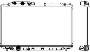 Радиатор охлаждения двигателя Sakura для Honda Civic VIII 2005-2012. Артикул 3211-8505