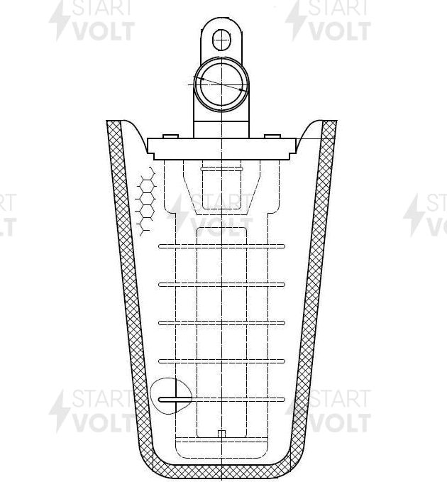 Сетка-фильтр грубой очистки бензонасоса StartVOLT. Артикул SFF 0502
