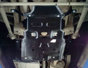 Защита Alfeco для МКПП и раздатки (Dymos) УАЗ Патриот OFFROAD 2016-2026. Артикул ALF.39.13