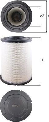 Воздушный фильтр Mahle. Артикул LX 4139