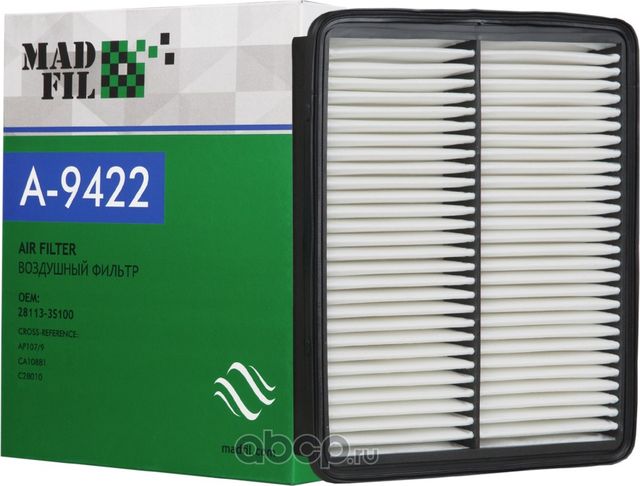A-9422 Фильтр воздушный (28113-3S100) (Madfil). Артикул A9422