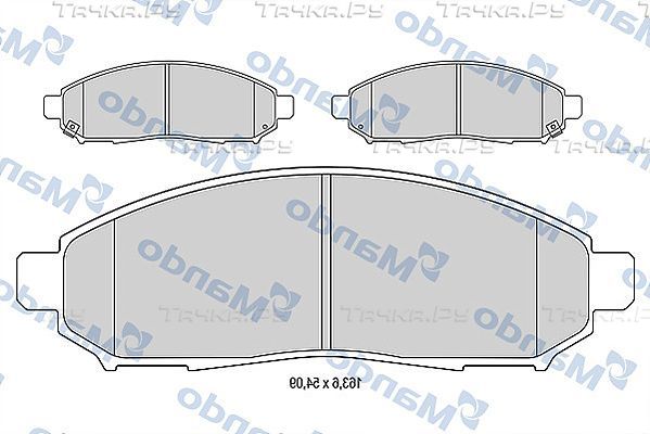 Тормозные колодки Mando. Артикул MBF015746