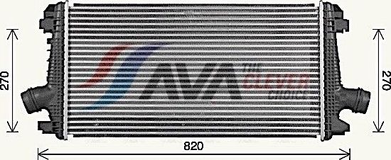 Интеркулер AVA для Opel Insignia I 2011-2017. Артикул OL4722