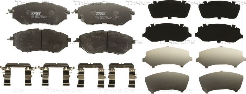 Тормозные колодки TRW COTEC передние для Subaru Legacy V 2010-2014. Артикул GDB3372