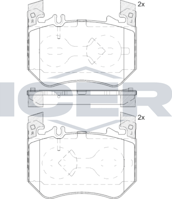 Тормозные колодки Icer. Артикул 182439
