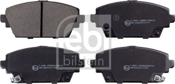 Тормозные колодки Febi Bilstein. Артикул 16389