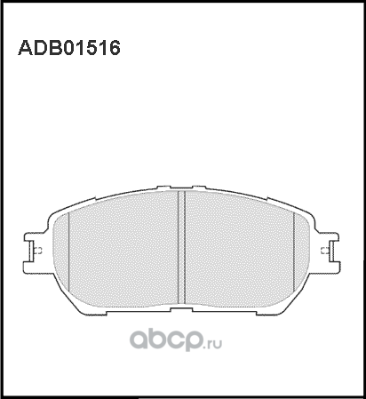 Колодки тормозные TOYOTA Camry (01-06) передние (4шт.) ALLIED NIPPON. Артикул ADB01516