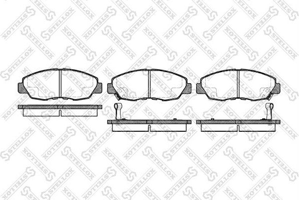 Тормозные колодки Stellox. Артикул 335 002-SX