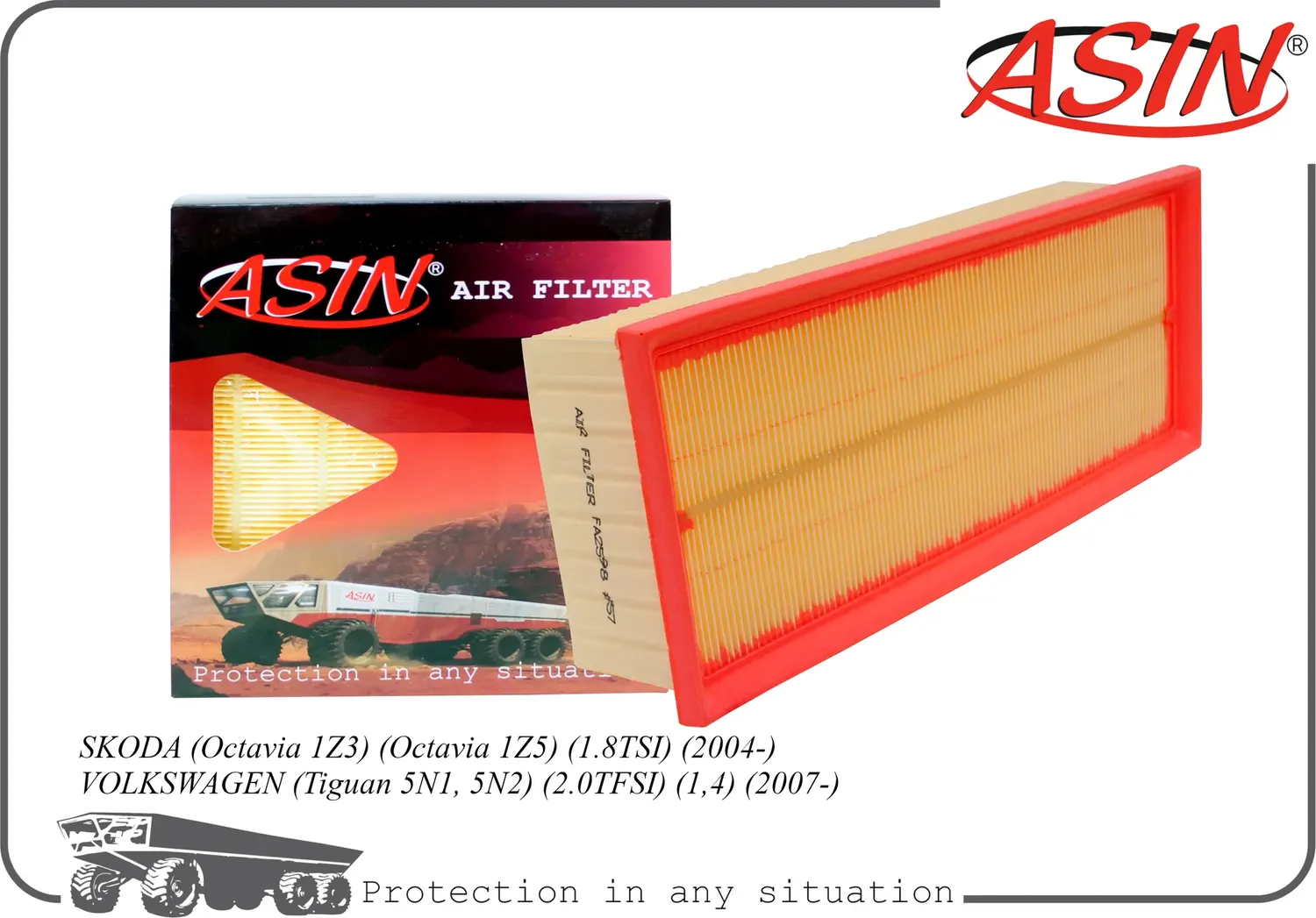 Фильтр воздушный (Asin). Артикул ASINFA2598