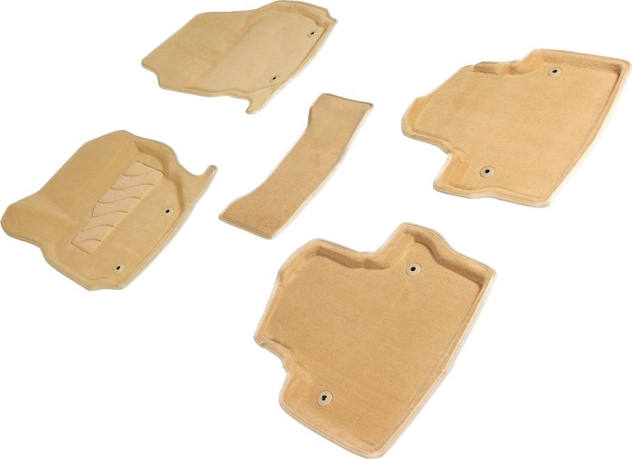 Комплект ковриков Seintex 3D ворсовые для салона Volvo XC70 I 2000-2007 БЕЖЕВЫЙ. Артикул 90333