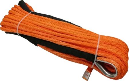 Трос синтетический Telawei 28 м х 12 мм (готовый) Оранжевый. Артикул SR-12X28-OR