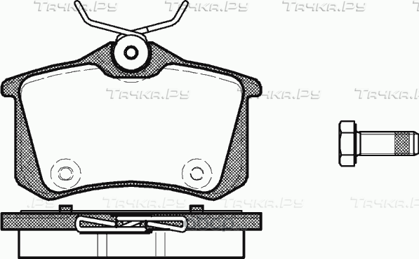 Тормозные колодки VAG для Audi 80 IV (B3) 1986-1991. Артикул 8E0698451L
