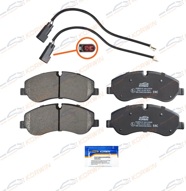 Колодки тормозные перед. Ford Tourneo Custom 12-/Transit (V363) 13 (Korwin). Артикул KWBP0147