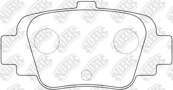 Тормозные колодки NiBK задние для Nissan Micra K11 1992-2003. Артикул PN2210