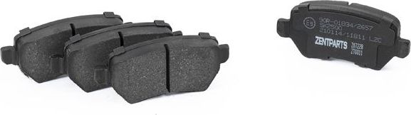 Тормозные колодки Zentparts. Артикул Z07228