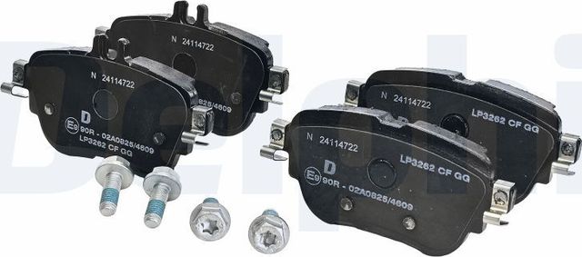 Тормозные колодки Delphi (Low-Metallic) задние для Mercedes-Benz E-Класс V (W213, S213, C238) 2016-2026. Артикул LP3262